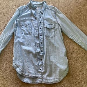 Free people collared button up blouse